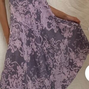 LUXURIOUS SILK MAXI DRESS MAUVE INC